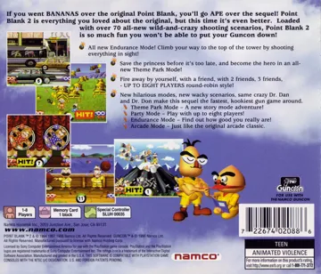 Point Blank 2 (US) box cover back